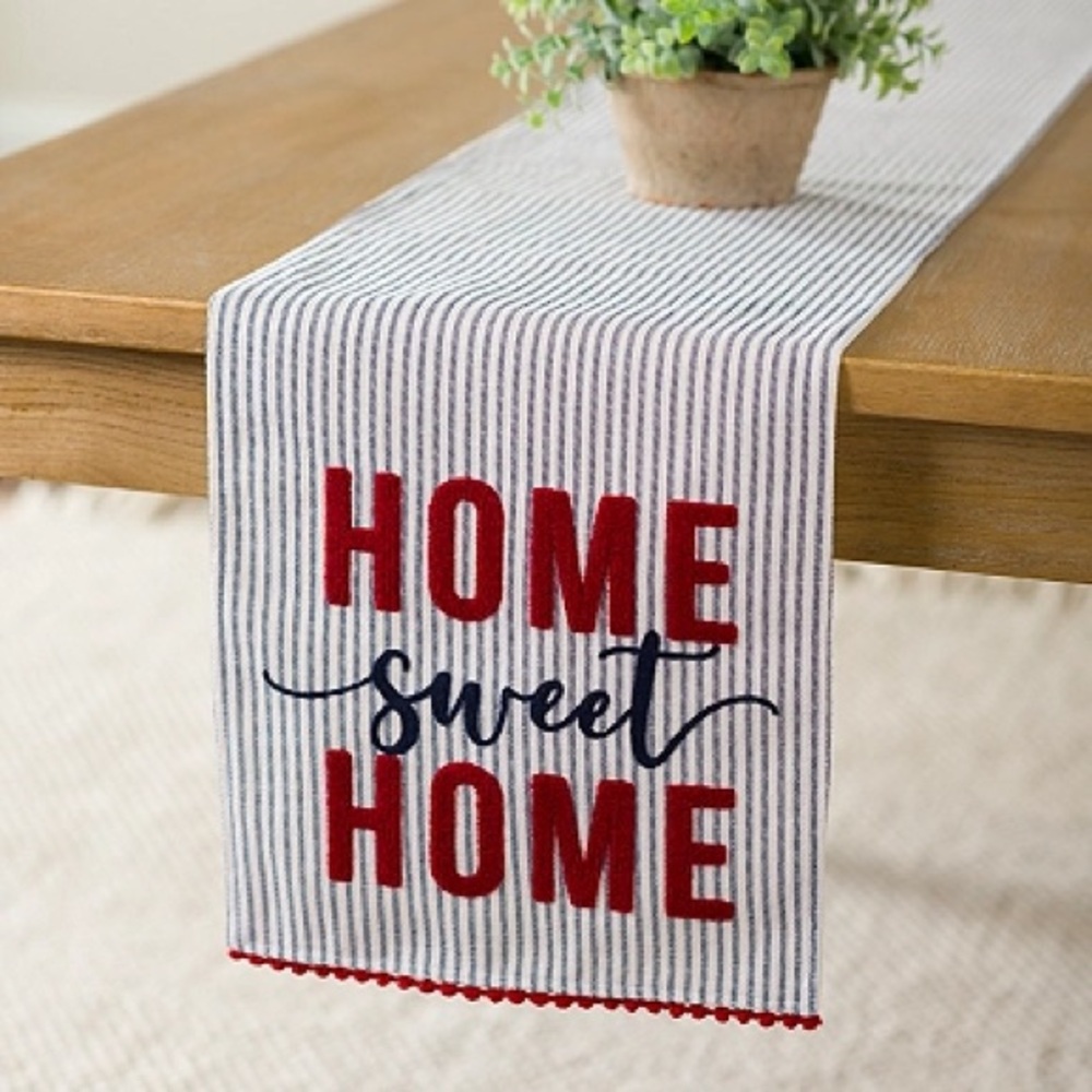 Home Sweet Home Kirkland Home Table Runner - 13” x 90”